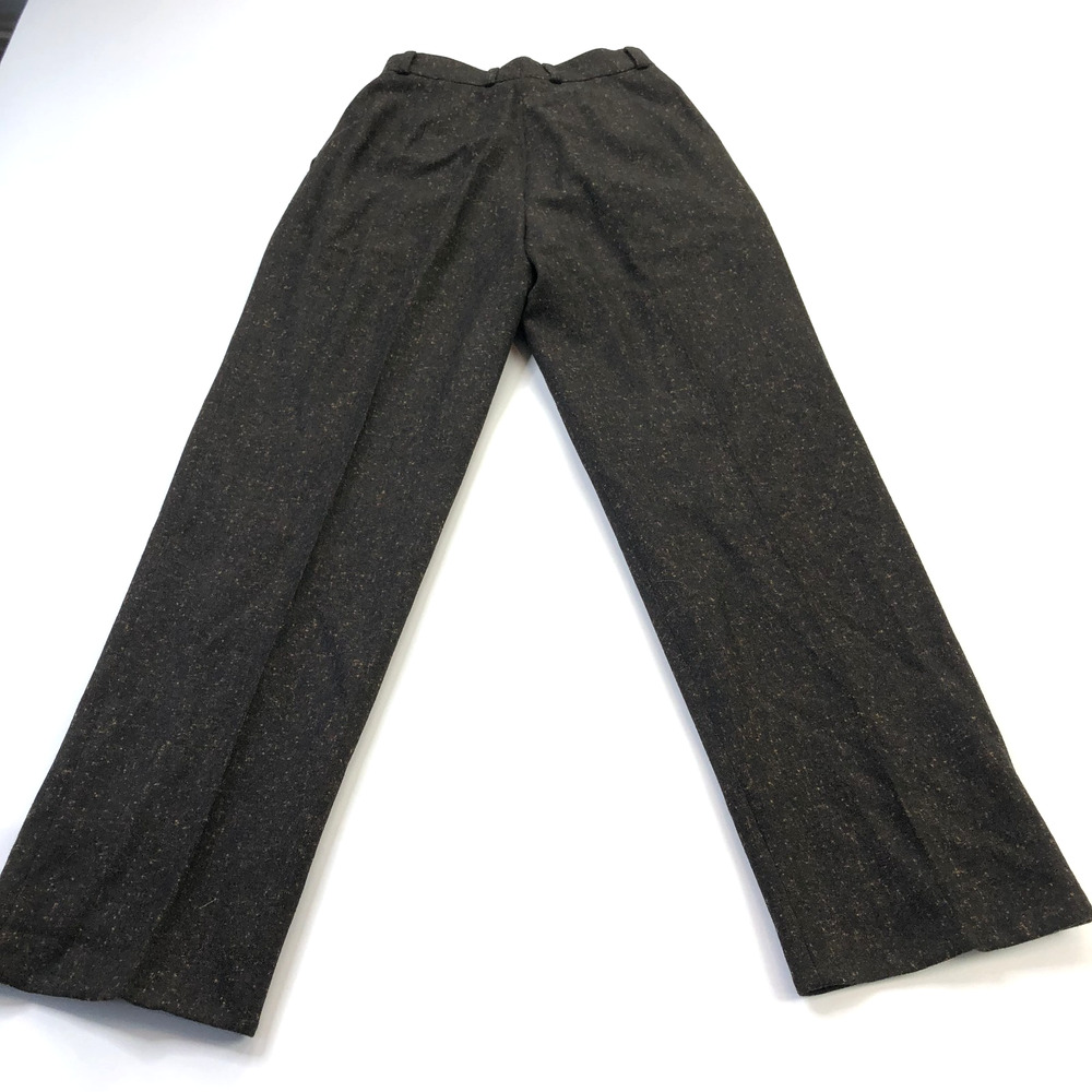 Bernard Zins Paris 4 (Fit 25W 30L) Wool Cashmere High Rise Wool Dress Pants HRJ